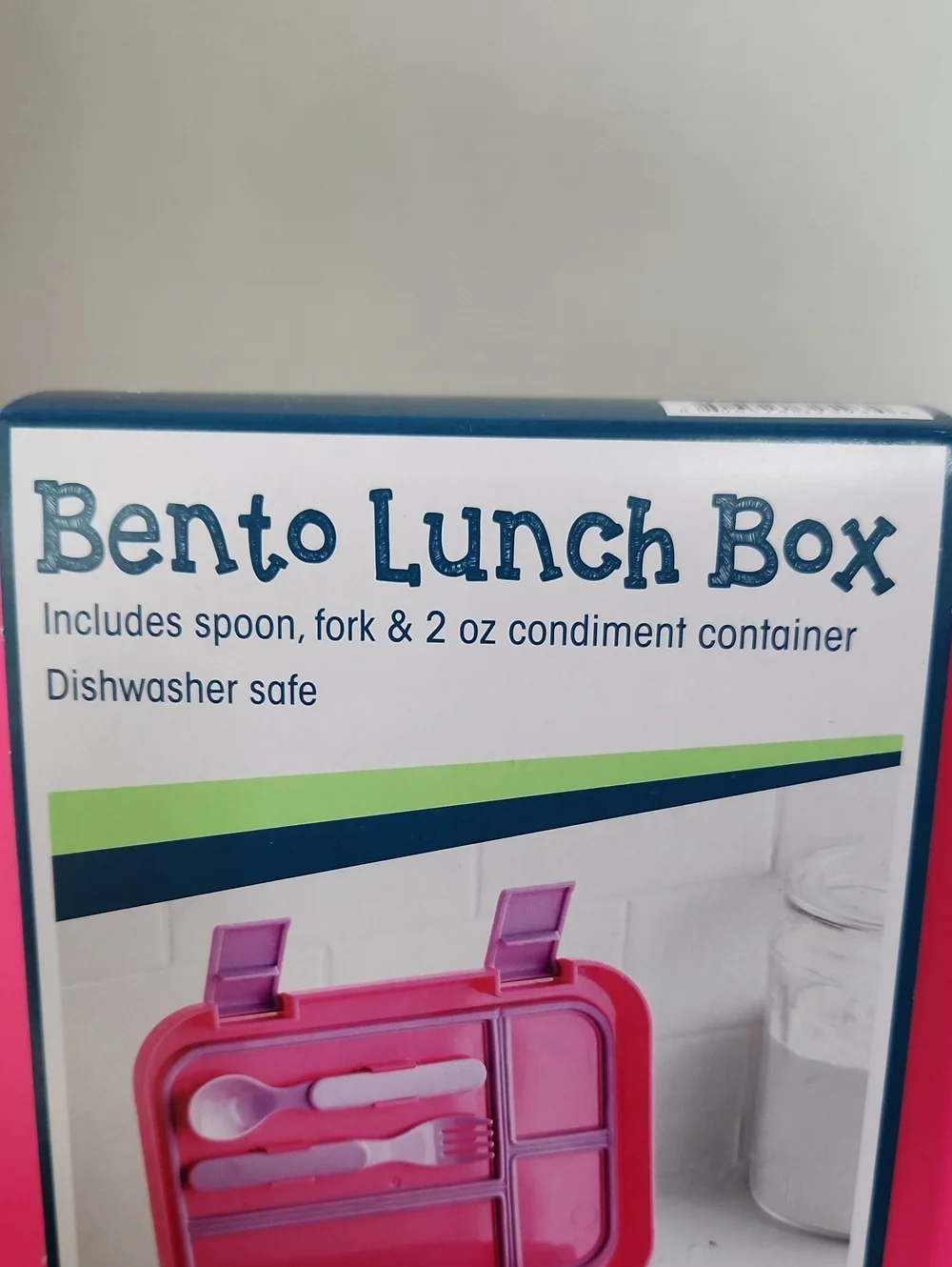 Your Zone Pink Bento Lunch Box - Portable Kids Serveware